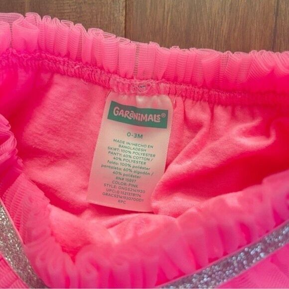 Garanimals Bright Pink Tulle Princess Skirt 0-3 mos - Picture 2 of 3